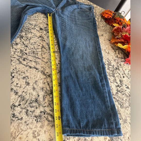 Vintage Levi’s 569 Men’s 36x26 Inseam Loose Straight Leg Dark Wash Denim Jeans - Picture 10 of 16